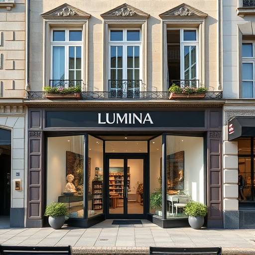 Ext√©rieur du Studio Lumina √† Lyon, montrant une devanture accueillante et un emplacement central.